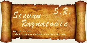 Stevan Ražnatović vizit kartica